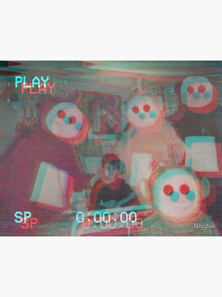 Teletubbies Creepy Distorted Creepypasta Merch Art Board Print By Nigglas Redbubble