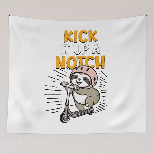 Item preview, Kick it up a Notch Sloth Kick Scooter designed and sold by FunFun-Design.
