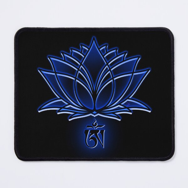 Item preview, Om, Black Lotus, Tibetan, Buddhist, Buddhism, Sanskrit, Black Background designed and sold by MayGreenAbgrall.