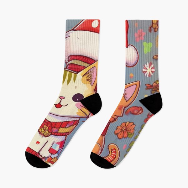 Item preview, Festive Feline Friends in Holiday Attire designed and sold by EidansEmpire.