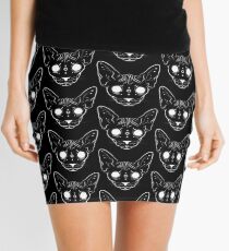 Sphynx Cat | Black Mini Skirt