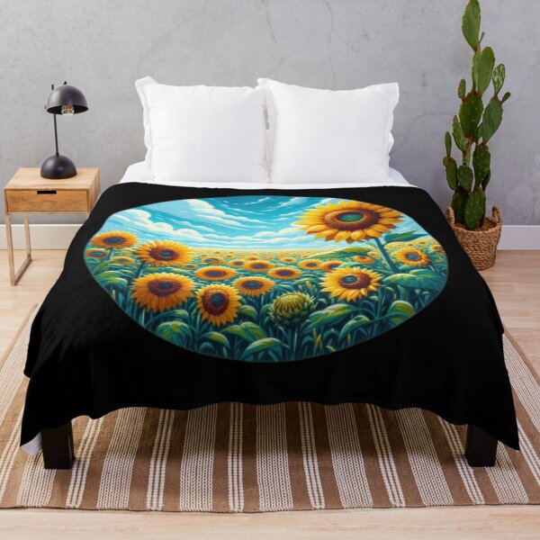 Item preview, summer Solar Sunflower Field Botanical Beauty Floral Arrangements designed and sold by Expressions-Sel.