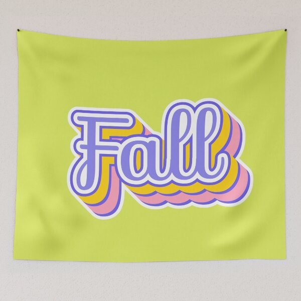 Item preview, Retro Pink and Purple Fall Text designed and sold by BeaSchoney.