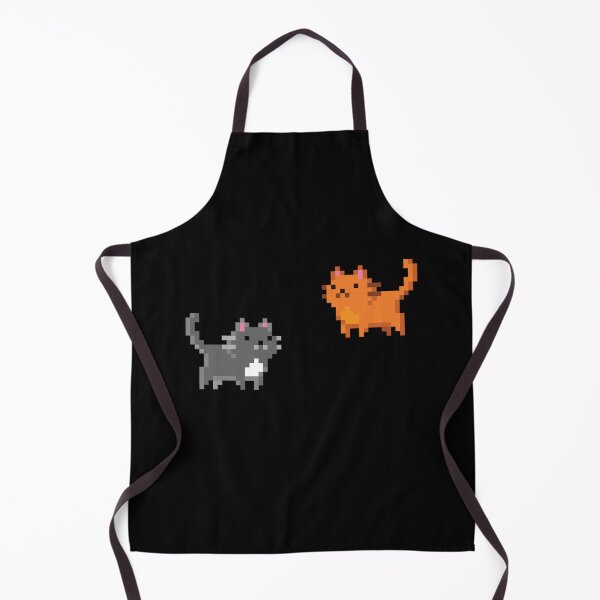 Item preview, grey and ginger pixel cats designed and sold by starburnt.