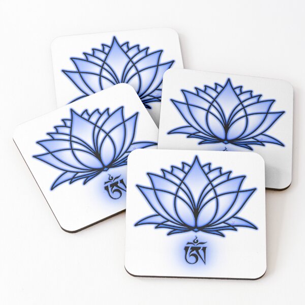 Item preview, Om, Black Lotus, Tibetan, Buddhist, Buddhism, Sanskrit, White Background designed and sold by MayGreenAbgrall.