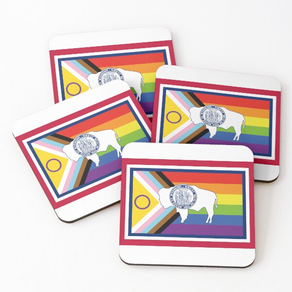 Item preview, State of Wyoming Intersex Inclusive Progress Pride Flag designed and sold by WokeBespoke.
