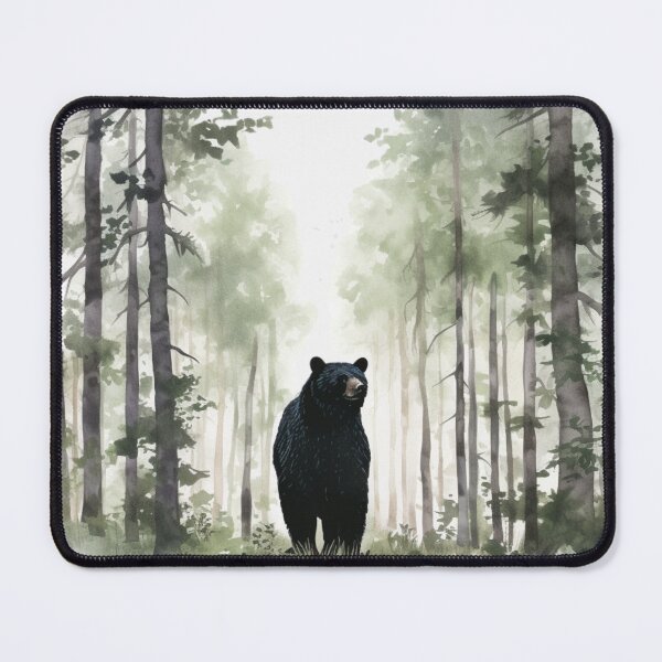 Item preview, Black Bear in the Forest designed and sold by TamarackFlair.