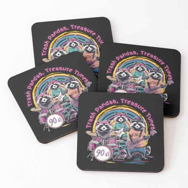 Item preview, 90s style music - Trash Pandas Tresure Tunes - Funny raccoons designed and sold by BeaverFriends.