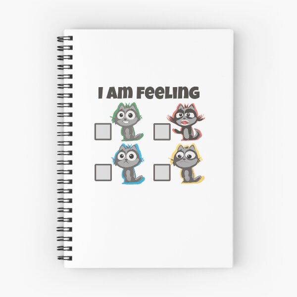 Item preview, All Emotions are Valid - (Cute Cat Grey Custom Fill in the Blank Check box) designed and sold by WayToResilience.