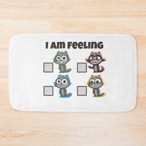 Item preview, All Emotions are Valid - (Cute Cat Grey Custom Fill in the Blank Check box) designed and sold by WayToResilience.