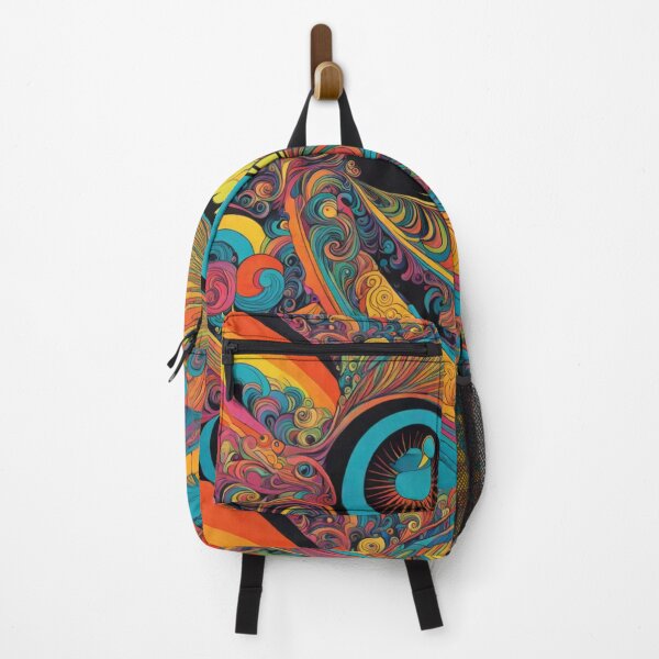 Item preview, 1960s Psychedelic Horror Vacui Art Pattern designed and sold by HLPsychDesigns.