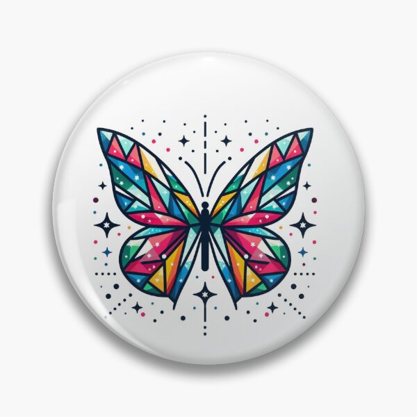 Item preview, Geometric Elegance: Butterflies in Abstract Art designed and sold by AerzTienda.