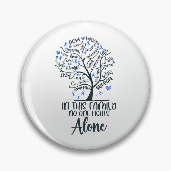 Item preview, In this FAMILY fights against syndrome, disease, illness, cancer with Tree Blue Ribbon designed and sold by EdithShop59.