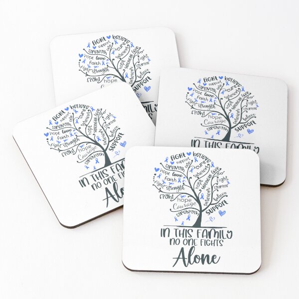 Item preview, In this FAMILY fights against syndrome, disease, illness, cancer with Tree Blue Ribbon designed and sold by EdithShop59.