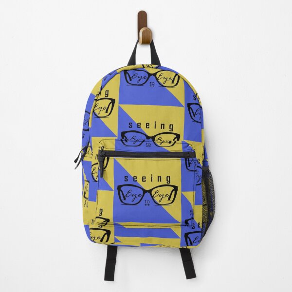 Item preview, Seeing Eye to Eye - Blue, Yellow Eyeglass Art designed and sold by WD-Artist.