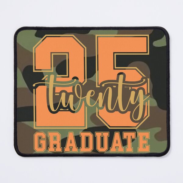 Item preview, 2025 GRADUATE - CAMO/ORANGE designed and sold by Goody-Girls.