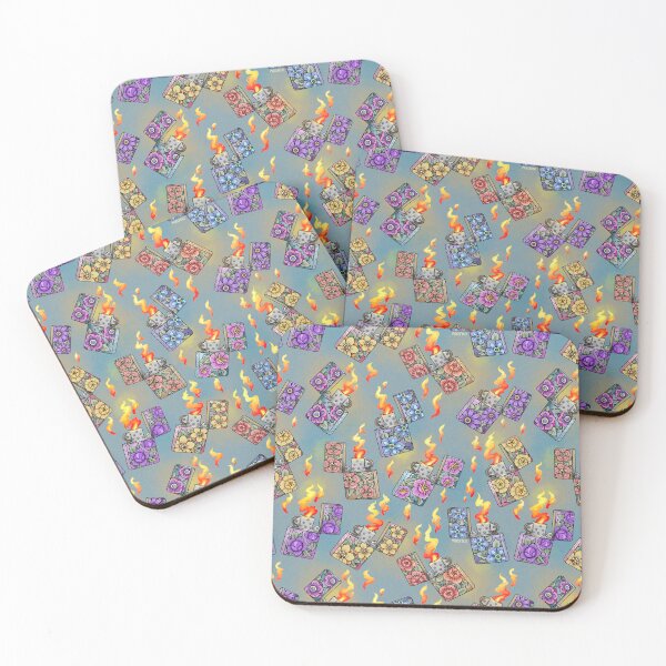 Item preview, MoxxiFoxxy Pattern Lighters Blue backing designed and sold by MoxxiFoxxy.