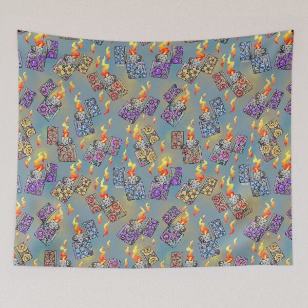 Item preview, MoxxiFoxxy Pattern Lighters Blue backing designed and sold by MoxxiFoxxy.