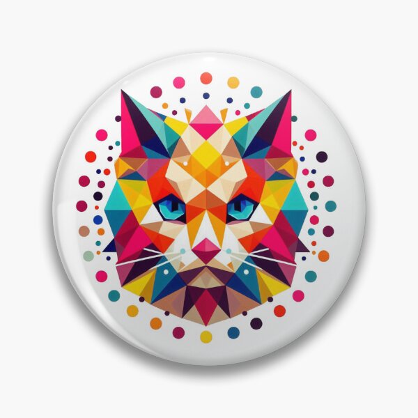 Item preview, Feline Elegance: Cats in Geometric Art designed and sold by AerzTienda.
