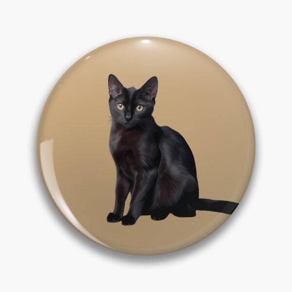 Item preview, Silent Sentinel: A Black Cat’s Poised Watch designed and sold by magicalshops.
