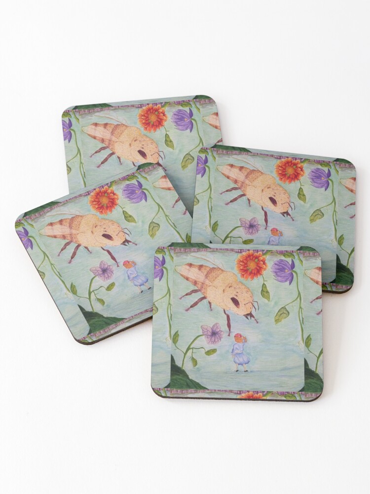 Thumbnail 1 of 5, Coasters (Set of 4), Magic Pool designed and sold by Anyrenii.