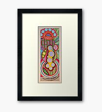 Zentangle Graphism Vertical Framed Print