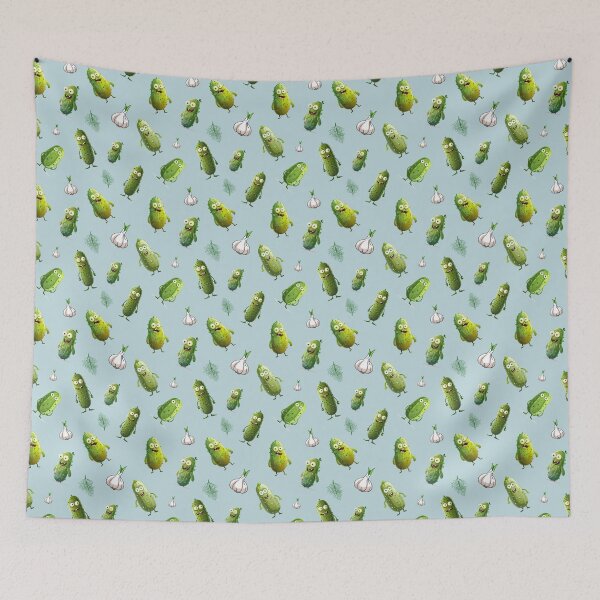 Item preview, Funny pickles pattern designed and sold by FatBirdie.