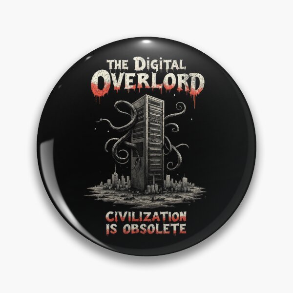Item preview, The Digital Overlord – AI Civilization Is Obsolete Dystopia designed and sold by AmorcitoDesigns.