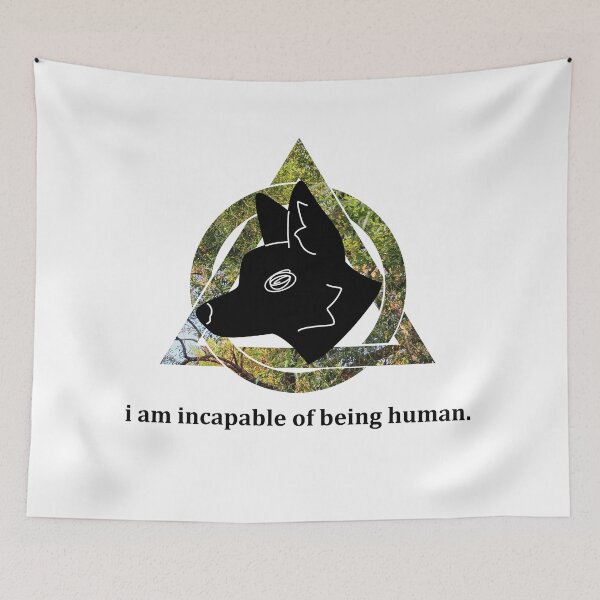 Item preview, 'i am incapable of being human' fox therian designed and sold by Omnyxis.