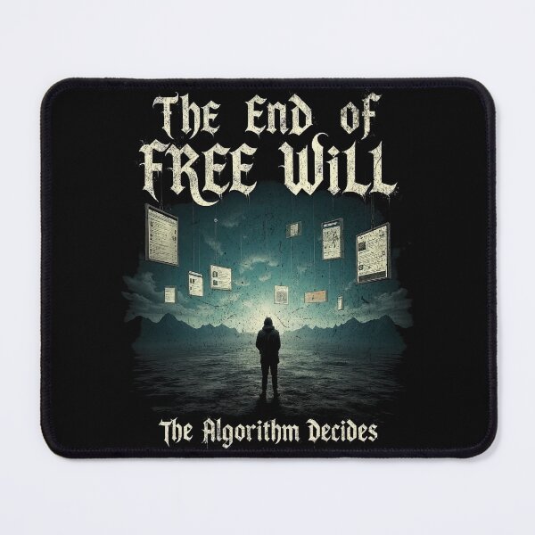 Item preview, The End of Free Will – The Algorithm Decides AI Dystopia designed and sold by AmorcitoDesigns.