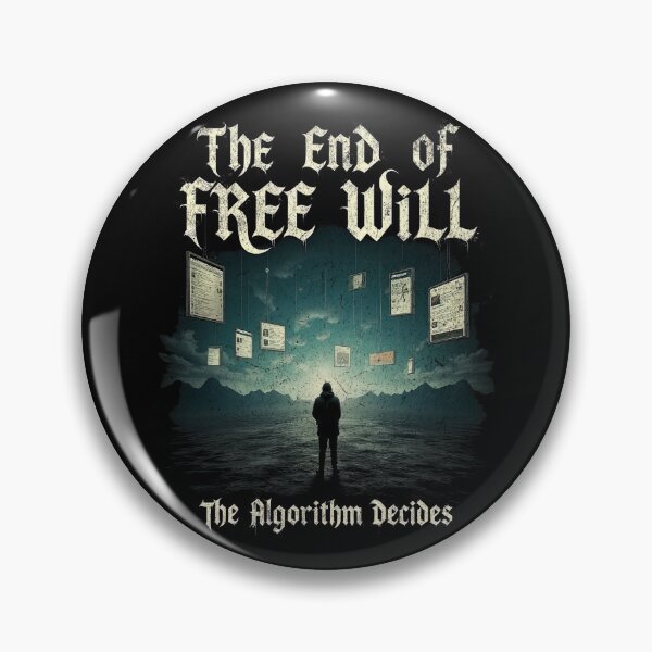 Item preview, The End of Free Will – The Algorithm Decides AI Dystopia designed and sold by AmorcitoDesigns.