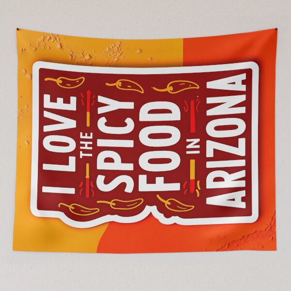 Item preview, I Love The Spicy Food In Arizona Quote designed and sold by TheArtOfPat.