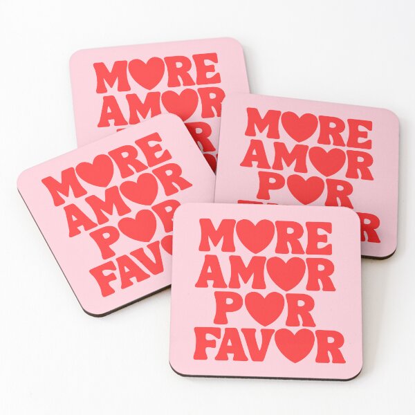 Item preview, More Amor Por Favor - More Love Please - Type - Retro Red & Pink designed and sold by TheLoveShop.