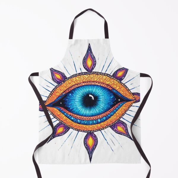 Item preview, Galactic Mandala with Cosmic Eye – Neon Colors and Starry Patterns designed and sold by rajasekhark.