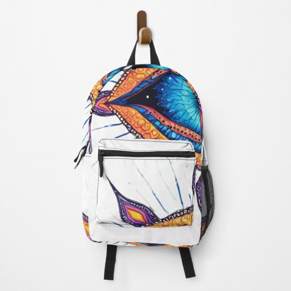 Item preview, Galactic Mandala with Cosmic Eye – Neon Colors and Starry Patterns designed and sold by rajasekhark.
