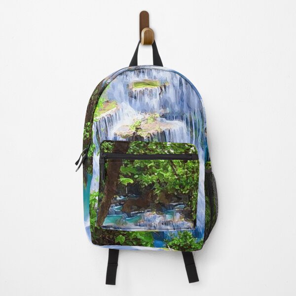Item preview, forest waterfalls in river designed and sold by AA-designstore.