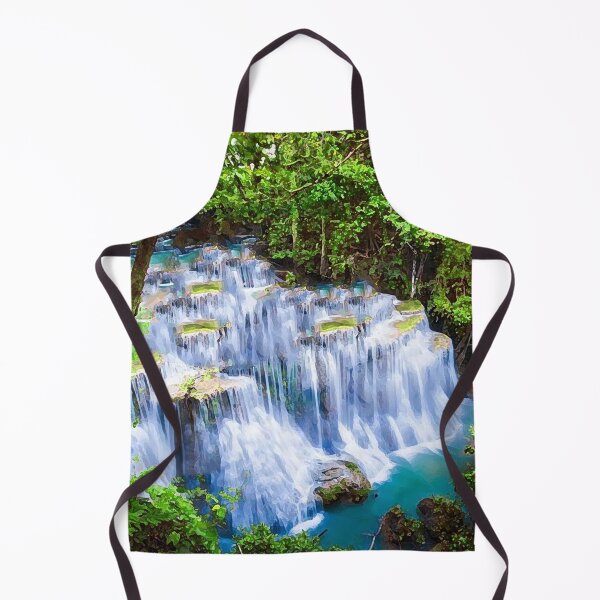 Item preview, forest waterfalls in river designed and sold by AA-designstore.