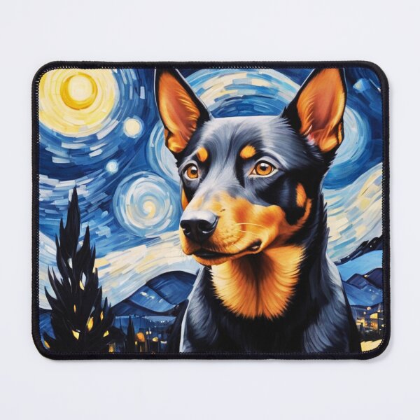 Item preview, Australian Kelpie Starry Night Portrait  designed and sold by ChaosReigns91.