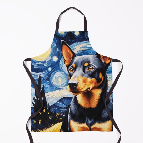 Item preview, Australian Kelpie Starry Night Portrait designed and sold by ChaosReigns91.