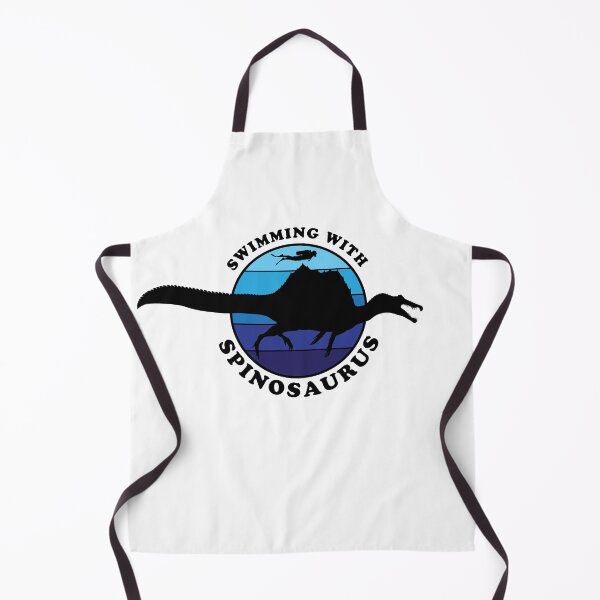 Item preview, Nadando con Spinosaurus Diseño retro de surf (letras negras) designed and sold by Robert O.  Clark.