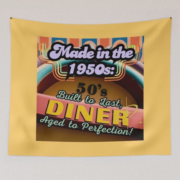 Item preview, Retro 1950s Diner Vibes: Built to Last, Aged to Perfection designed and sold by JW3164..