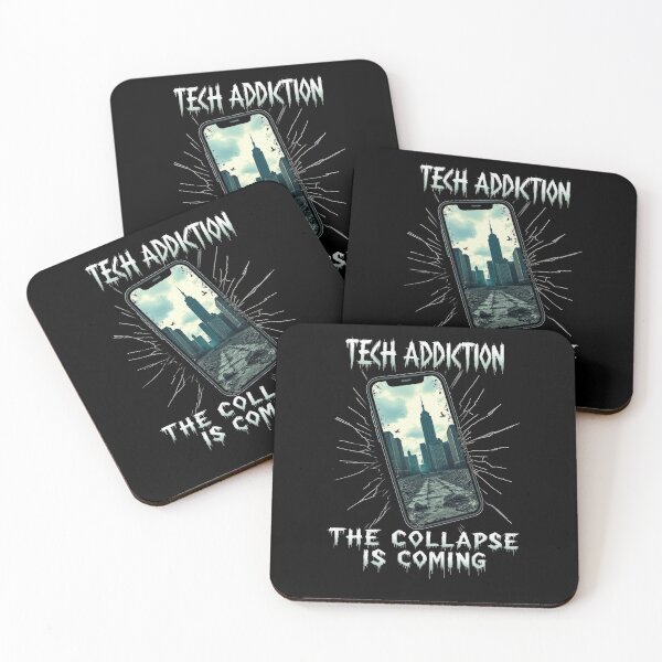 Item preview, Tech Addiction – The Collapse Is Coming Digital Dystopia designed and sold by AmorcitoDesigns.