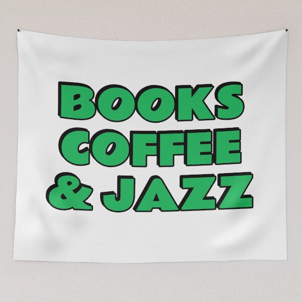 Item preview, Books Coffee and Jazz  designed and sold by Inspirationmotivation.
