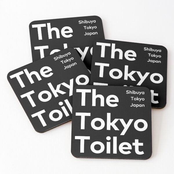 Item preview, The Tokyo Toilet / black background designed and sold by cerealbox-labs.