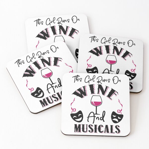 Item preview, This Girl Runs On Wine and Musicals T-Shirt designed and sold by KsuAnn.