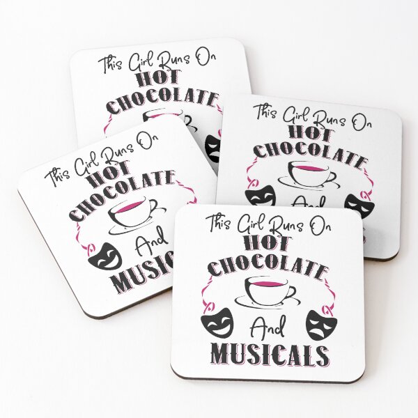 Item preview, This Girl Runs On Hot Chocolate and Musicals T-Shirt designed and sold by KsuAnn.