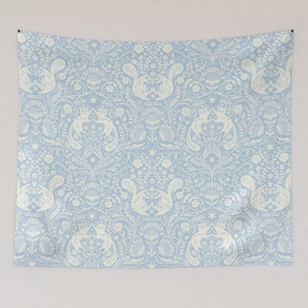 Item preview, Refined Bohemian Cats - Blue Fog - Arts & Craft - Victorian Celestial designed and sold by EmiBeeBuzz.