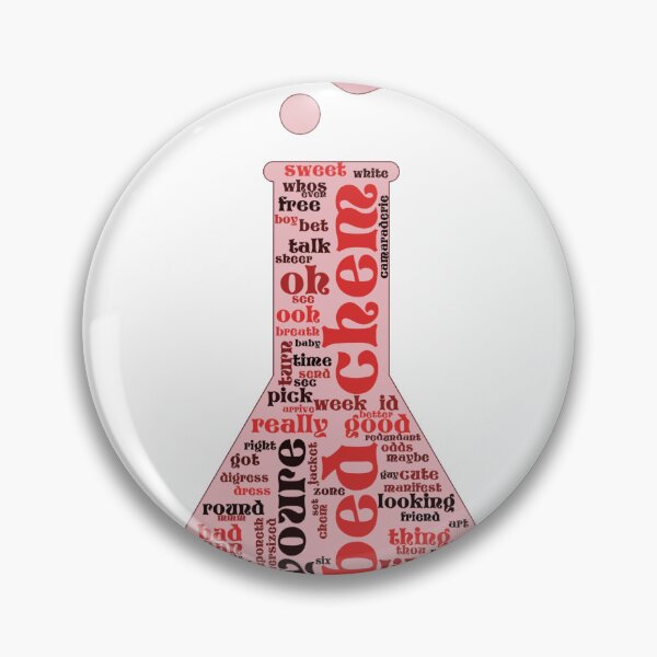 Item preview, Bed Chem (Short n Sweet) Sticker designed and sold by WordWeaveWonder.