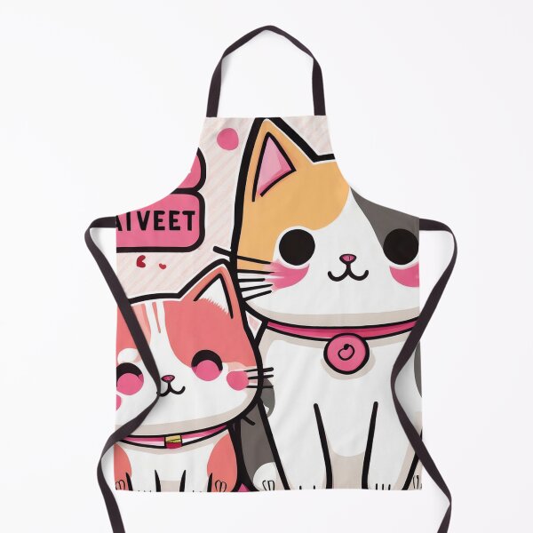 Item preview, “Adorable Cartoon Cat Duo - Kawaii Feline Friends” designed and sold by EidansEmpire.