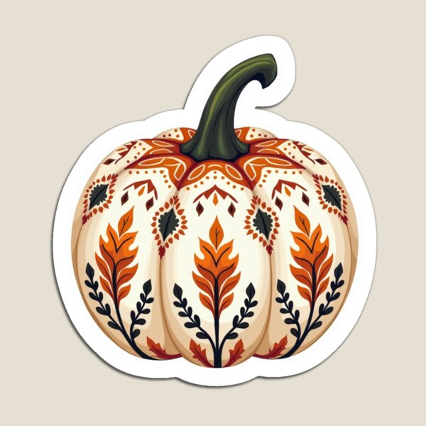 Item preview, Boho Pumpkin designed and sold by ArtfullyRooted.